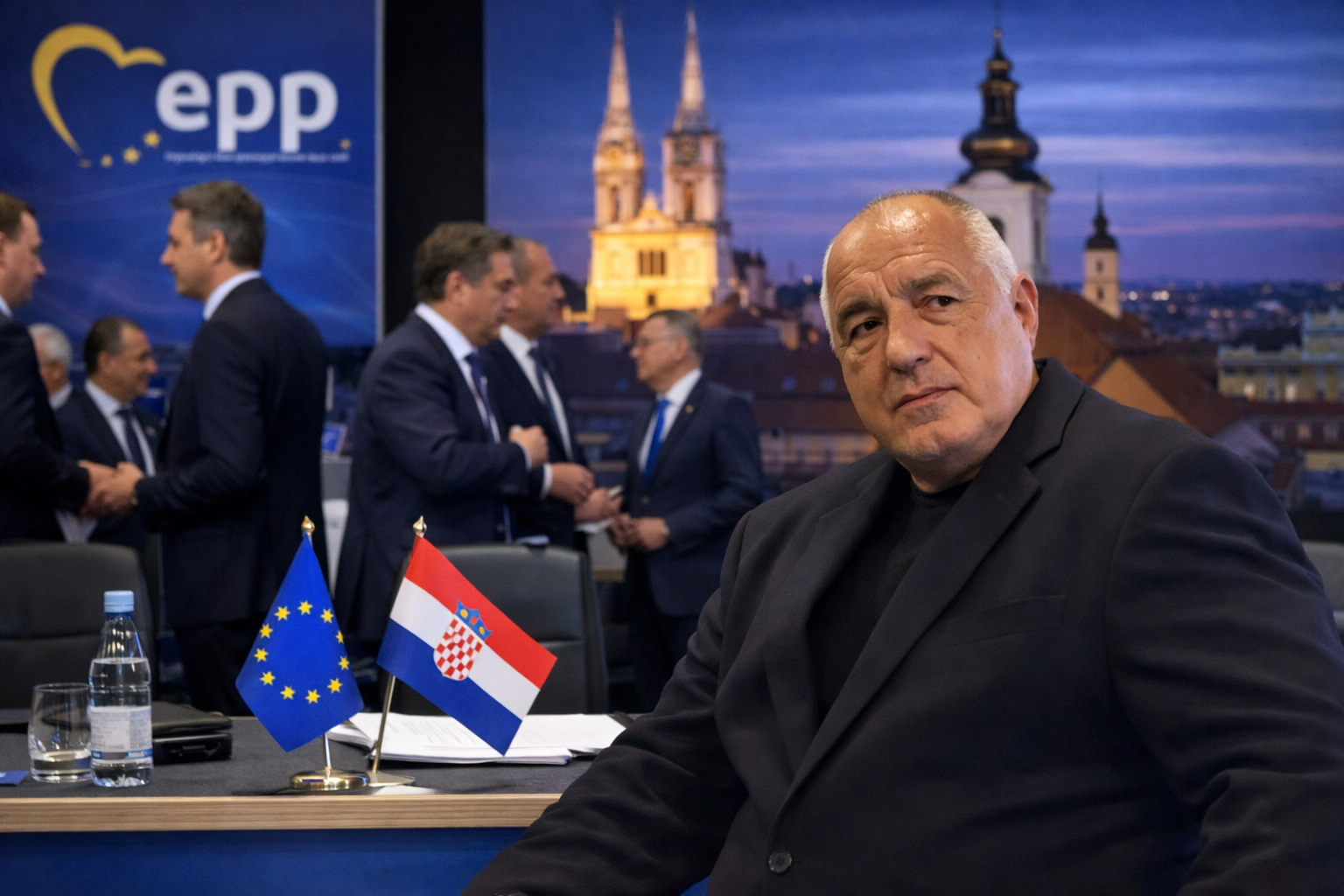 Boyko Borisov po vreme na sreshtata na vurha na Evropeiskata narodna partiya v Zagreb