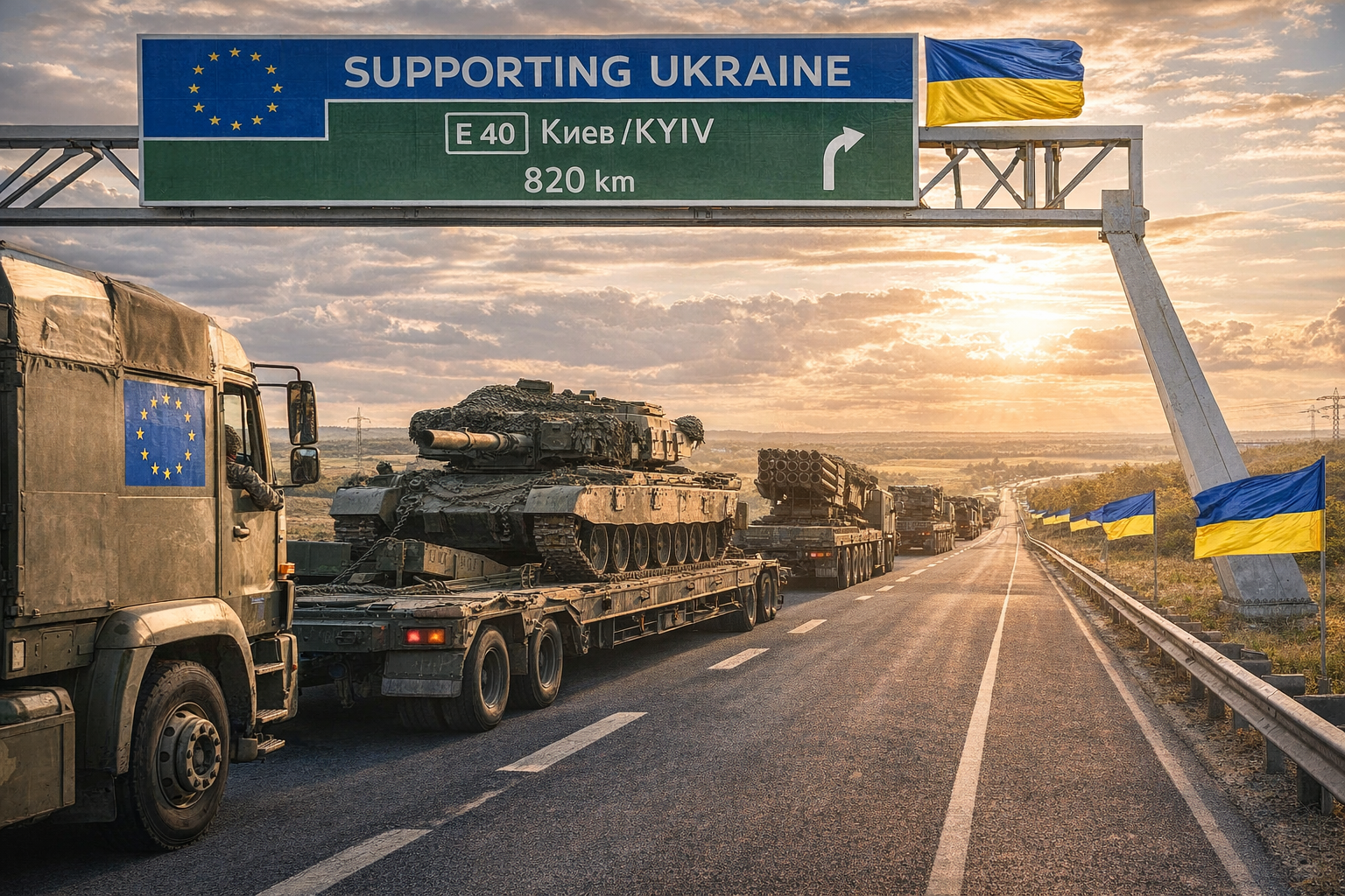 военна техника и помощ от Европа за Украйна по време на войната